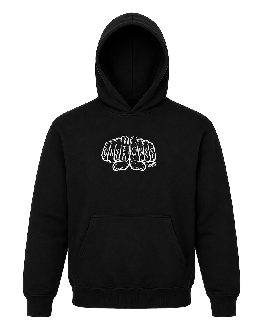 Black Onyx tour hoodie merchandise mockup